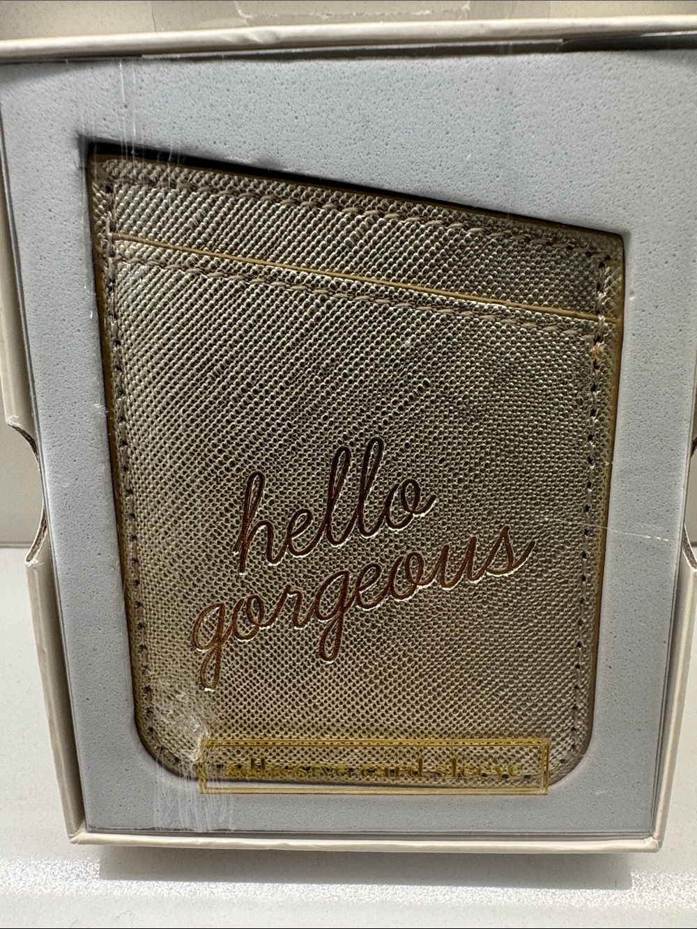 Kohl's Gold Card Holder "hello gorgeous"